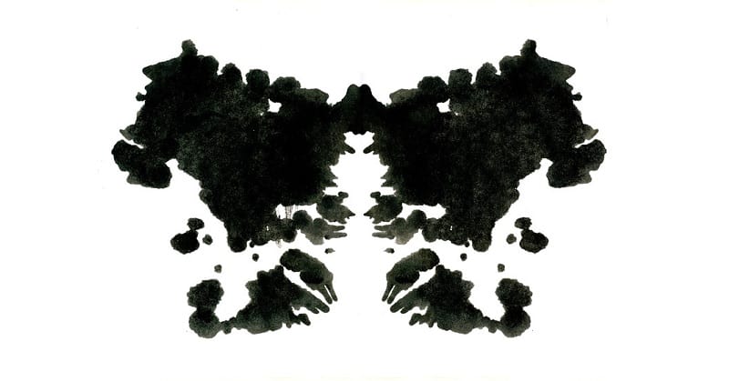 a Rorschach blot test