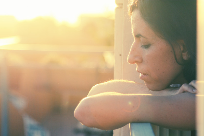 unhappy looking woman