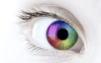 eye closeup rainbow