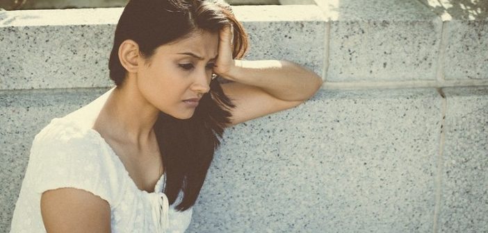 woman being hard on herself