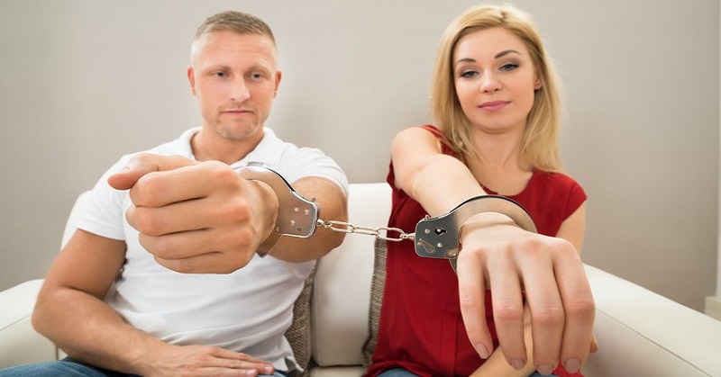 couple handcuffed together