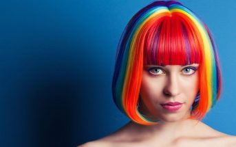 woman with brightly colored hair