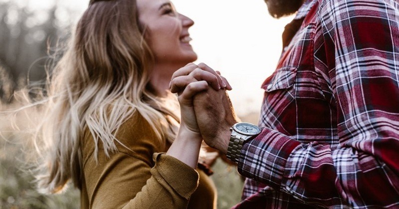 young couple in love