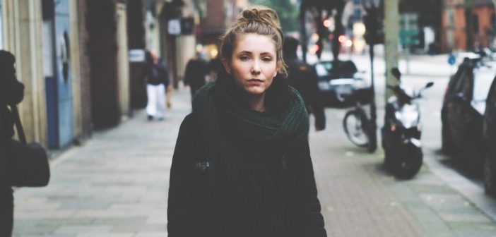 young woman looking empty and vacant
