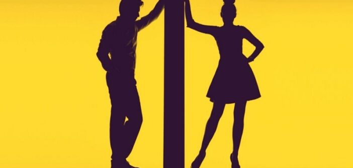 silhouette of couple separated by a wall - concept of relationship boundaries