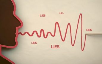 illustration of person and polygraph to signify pathological lying