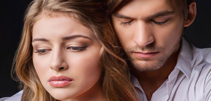 couple with concerned faces - signifying overthinking