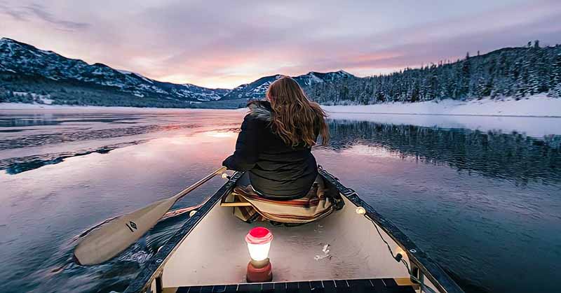 woman in kayak symbolizing being spontaneous