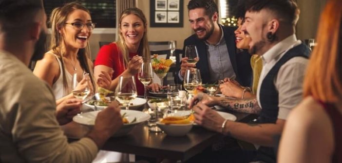 group of friends eating - but how many do you really need?