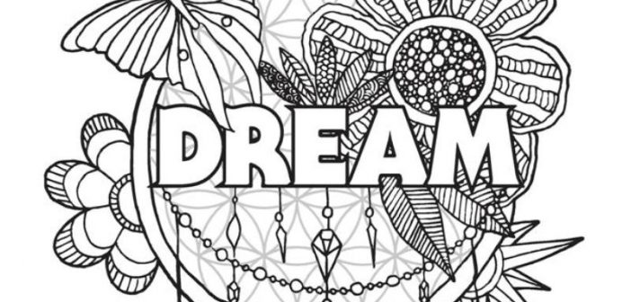 5 Printable Adult Coloring Pages Of Love Hope Peace Dreams Happiness