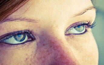 closeup of woman's eyes look bored with no passion