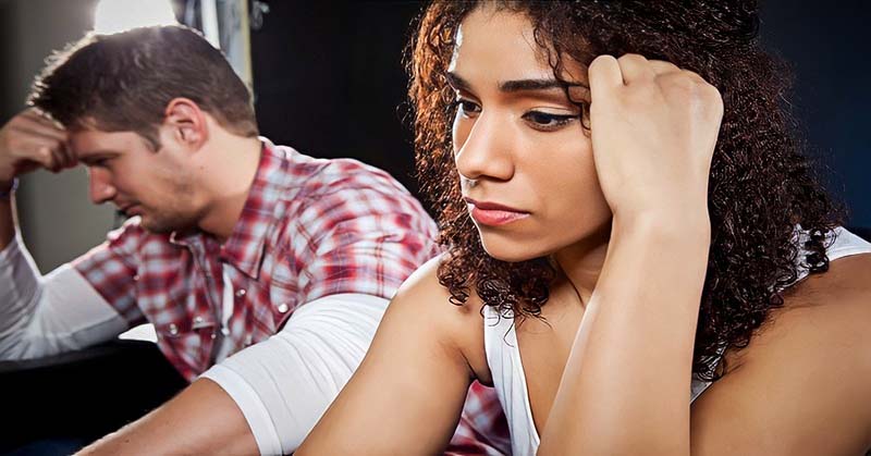 couple not talking because the relationship is over