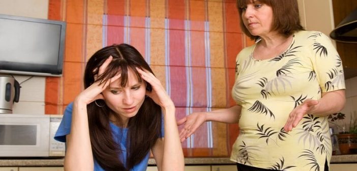 toxic mother complaining to daughter