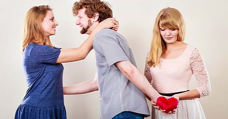 boyfriend with new partner who is not fully over his ex