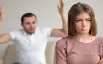 man angry at woman waiving his arms in the air - illustrating being treated like a child