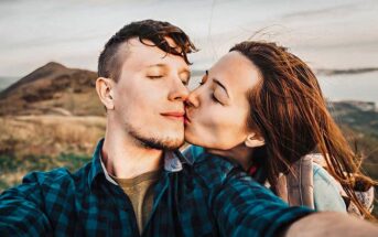 couple sharing tender kiss illustrating getting the spark back in a relationship