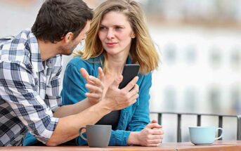 couple having a serious talk to build trust in their relationship