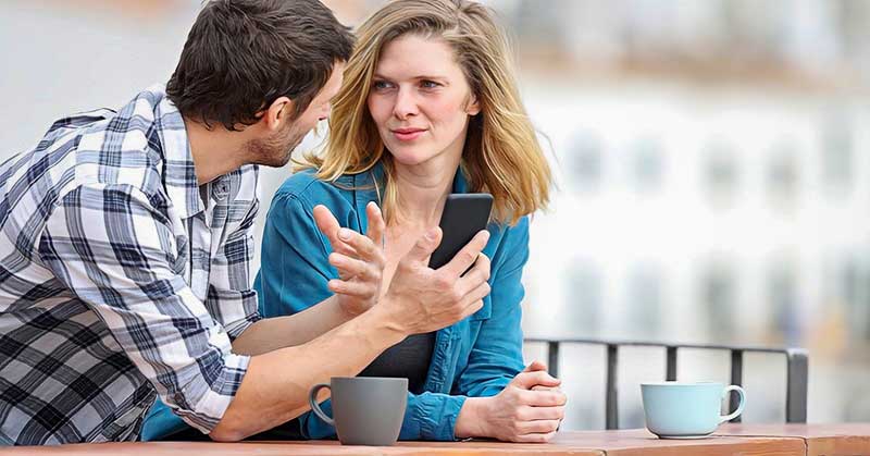 couple having a serious talk to build trust in their relationship