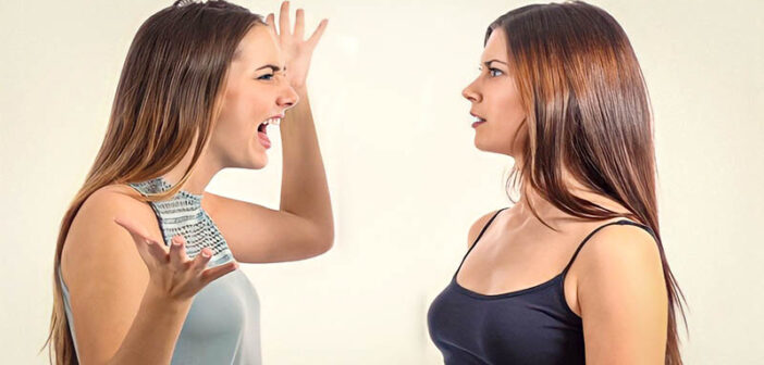 one woman confronting another woman for having an affair with her partner