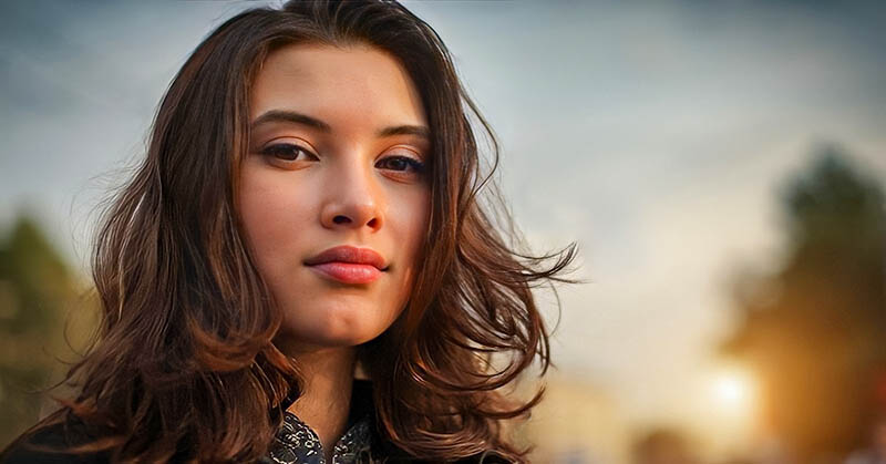 woman looking determined and confident as she turns her life around