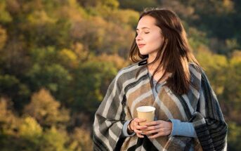 young woman in nature changing her outlook on life