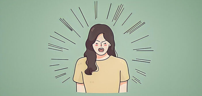 illustration of a woman with a bad attitude