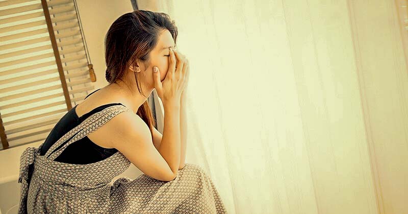 stressed pensive woman who cares too much about things