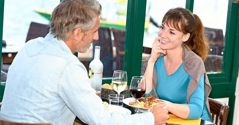 younger woman attracted to older man