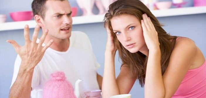 husband argues with everything I say - photo of a husband yelling at his wife