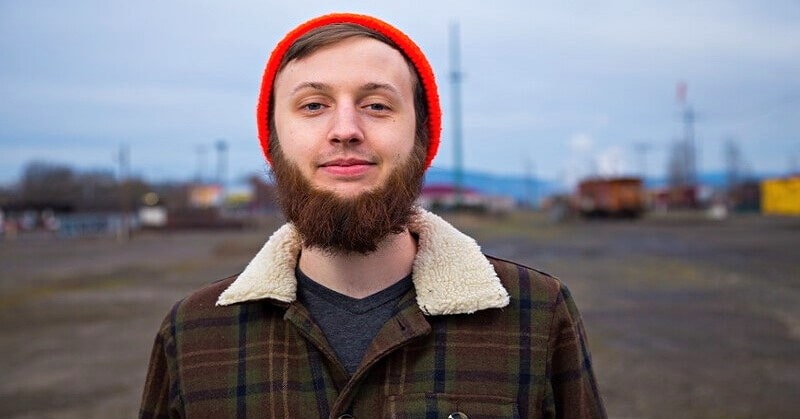 quirky hipster man who most people would make assumptions about
