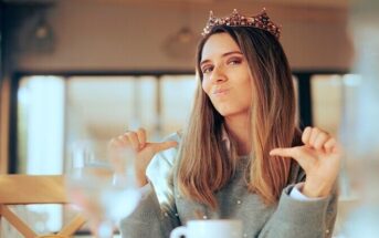 woman wearing crown who thinks she is better than everyone else