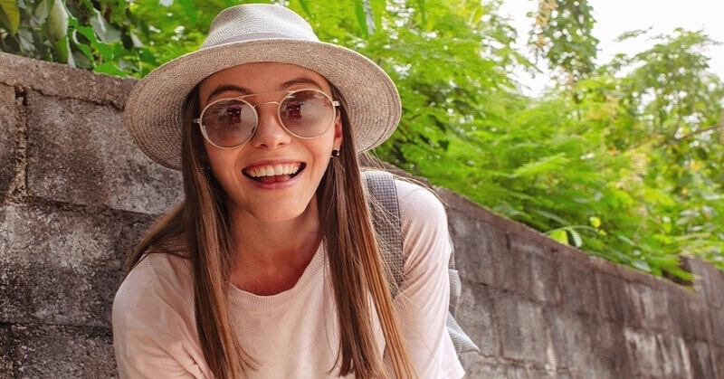 young woman with endearing personality smiling