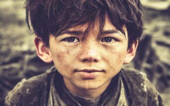 young boy in poverty - illustrating someone a person might feel bad for